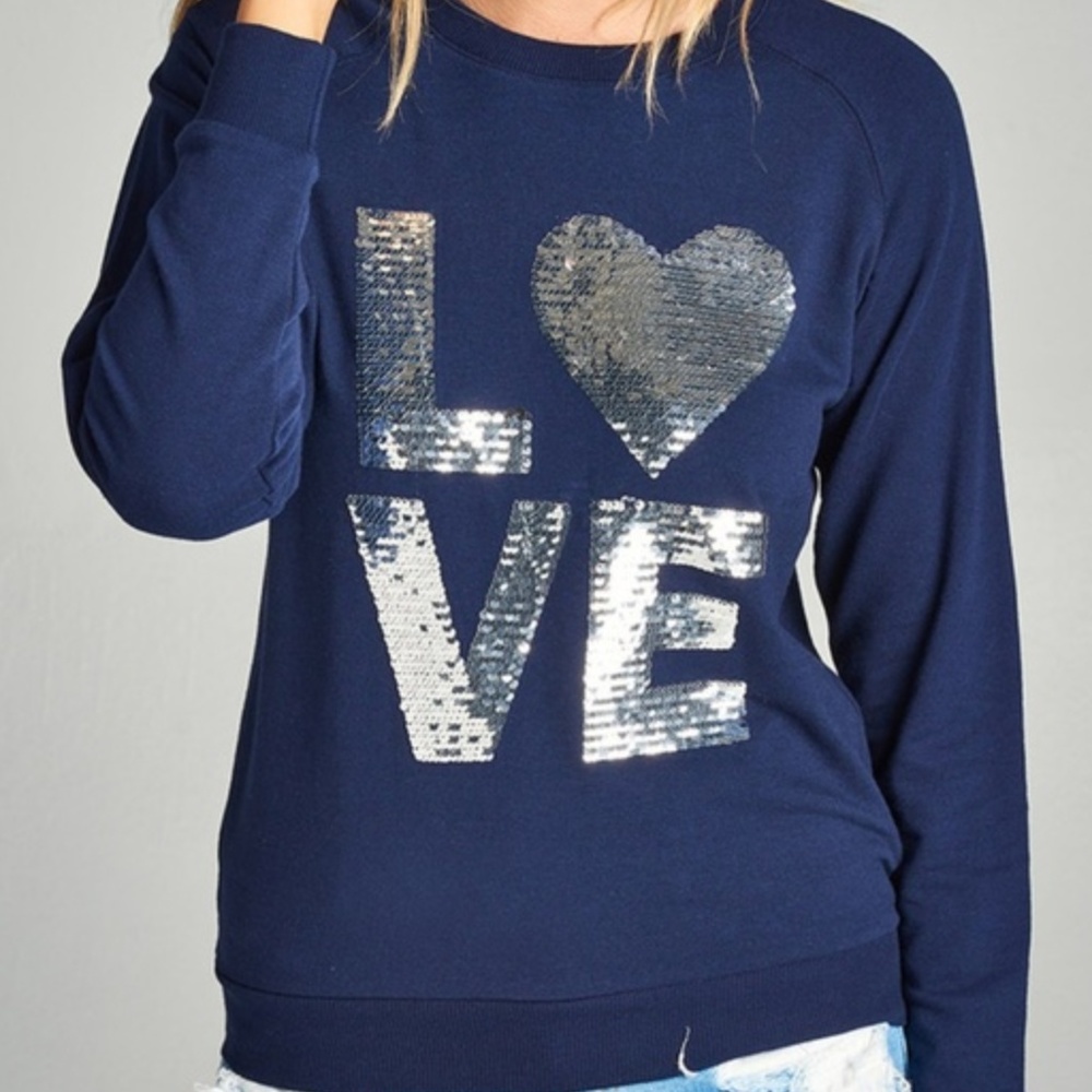 SEQUIN DETAIL PULLOVER - Picture 2 of 2